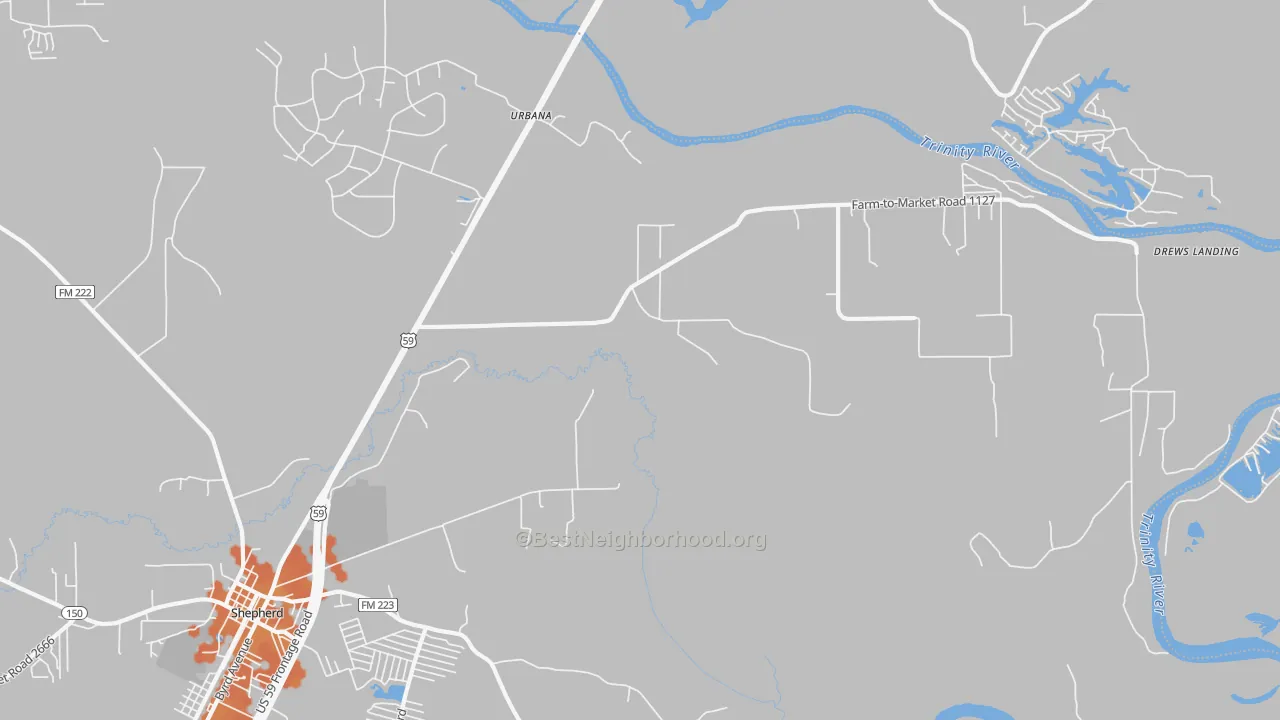 Bike Grade map of Urbana, TX