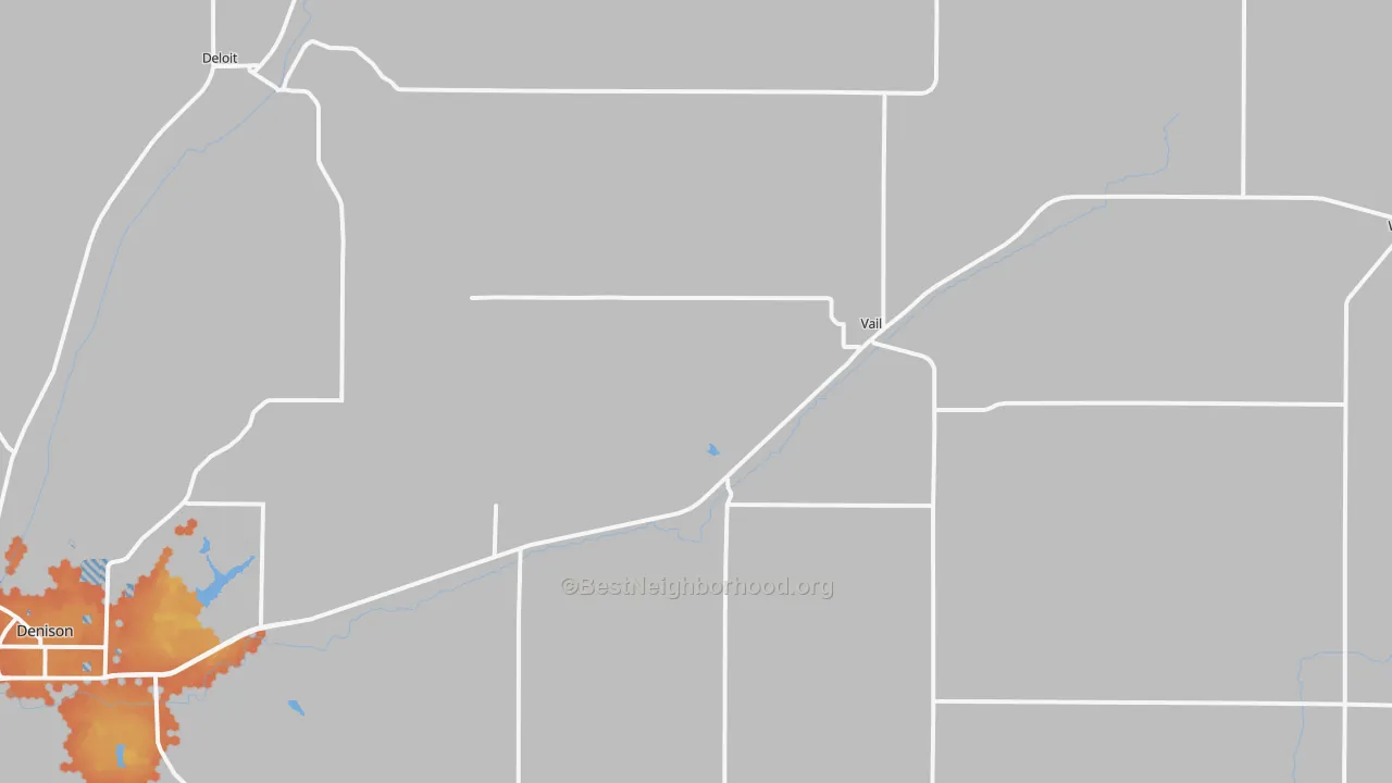 Bike Grade map of Vail, IA