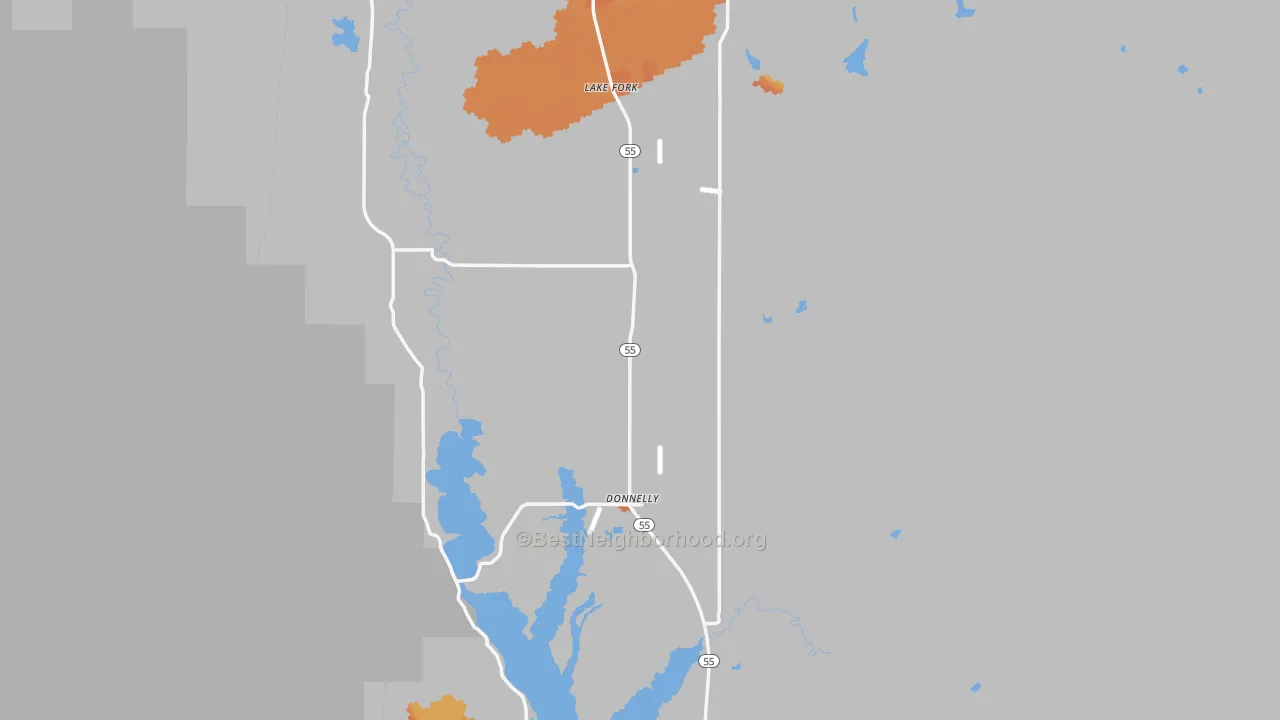 Bike Grade map of Valley County, ID