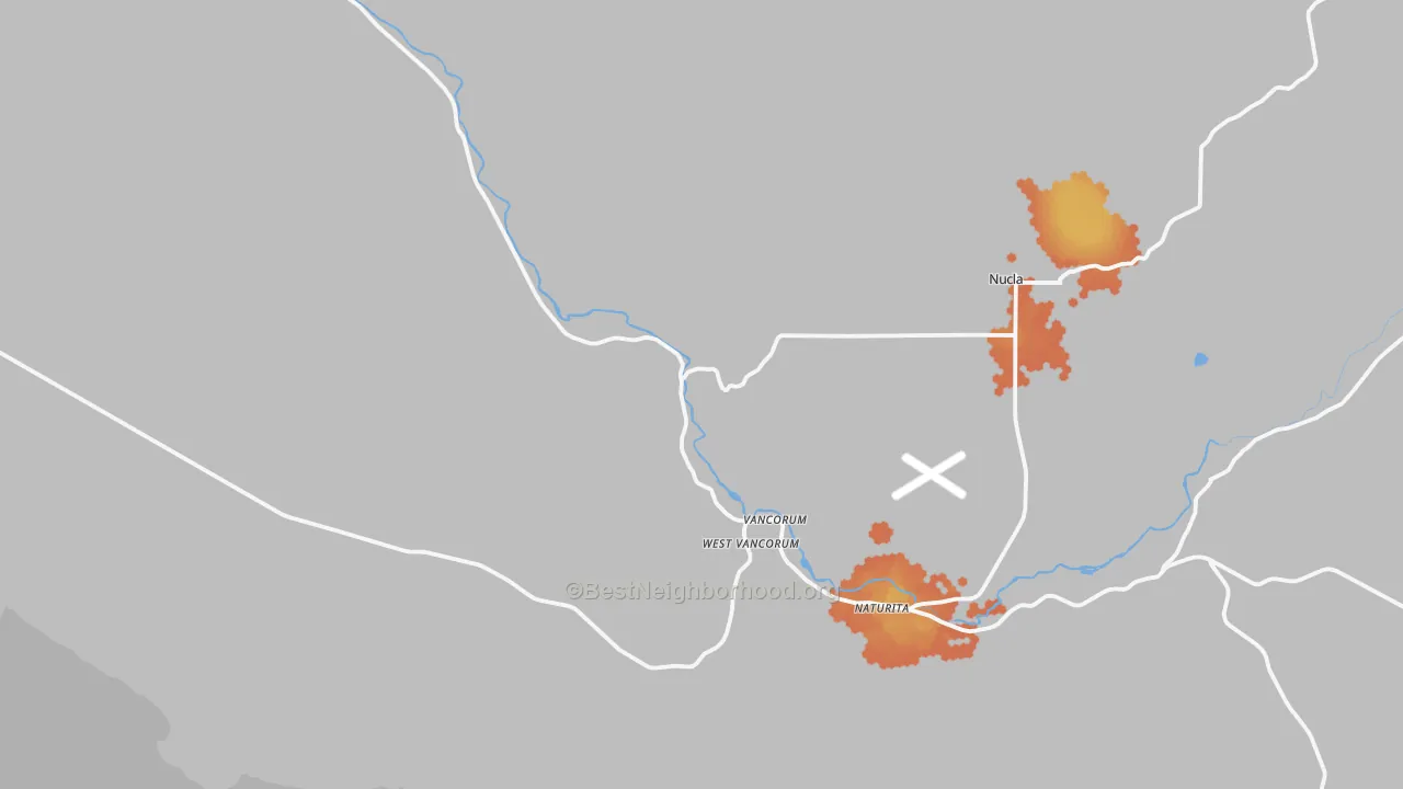 Bike Grade map of Vancorum, CO