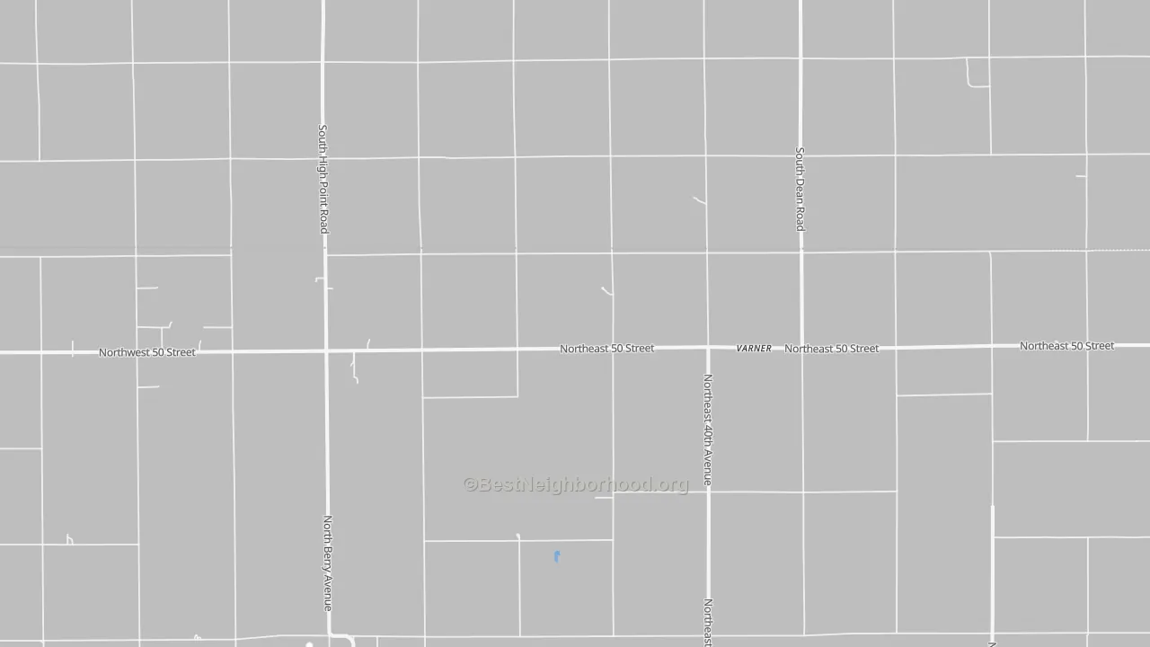 Bike Grade map of Varner, KS