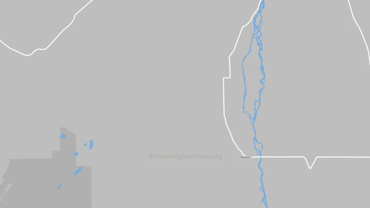 Bike Grade map of Varney, MT