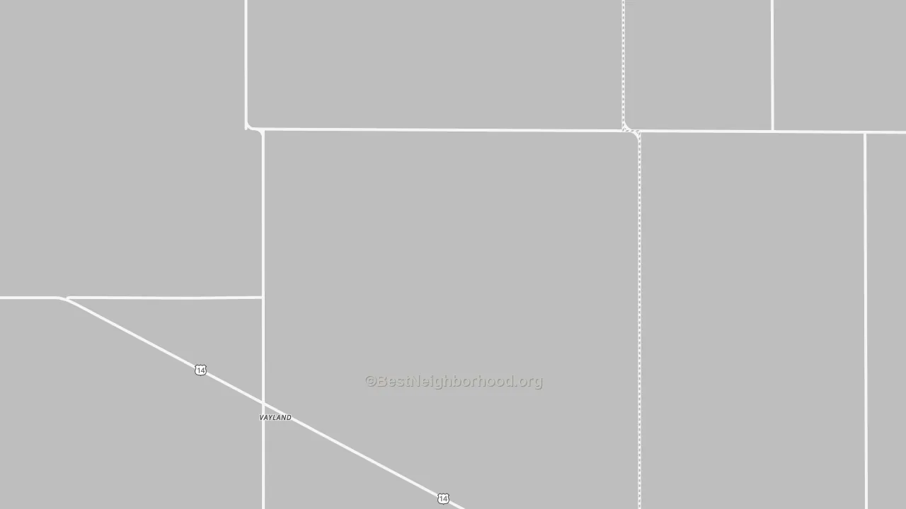 Bike Grade map of Vayland, SD