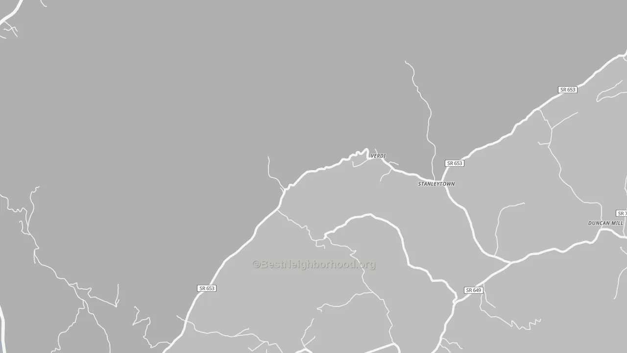 Bike Grade map of Verdi, VA