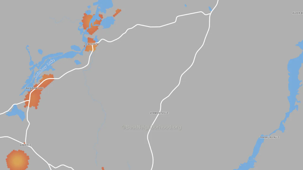 Bike Grade map of Vermontville, NY