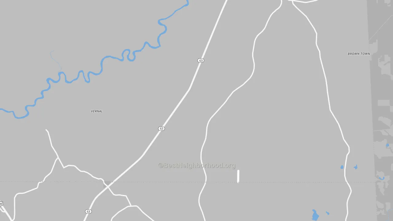 Bike Grade map of Vernal, MS