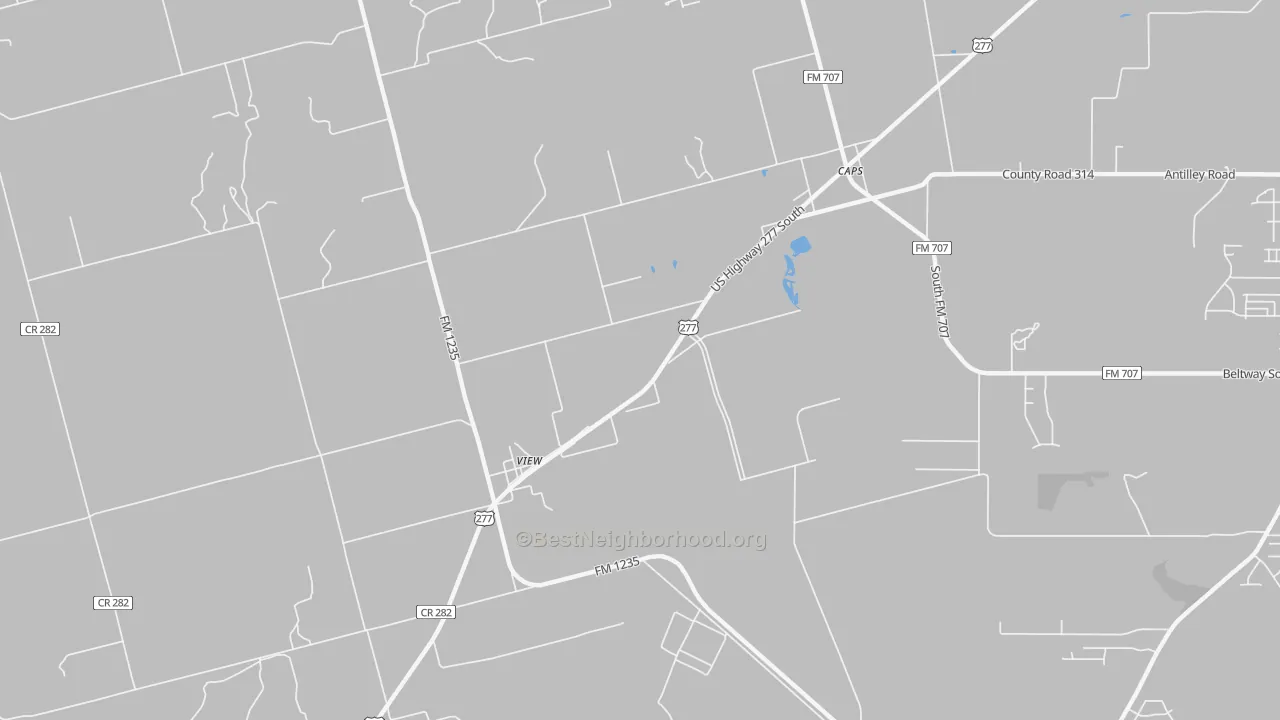 Bike Grade map of View, TX