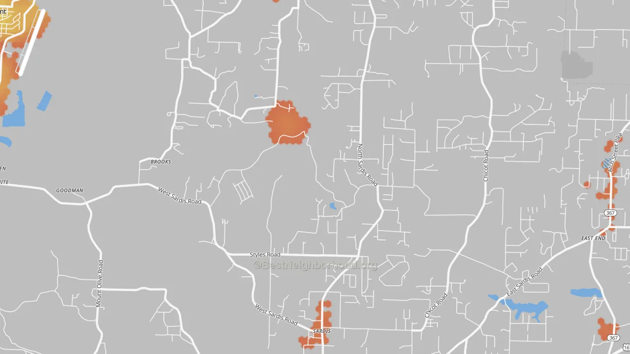 Bike Grade map of Vimy Ridge, AR