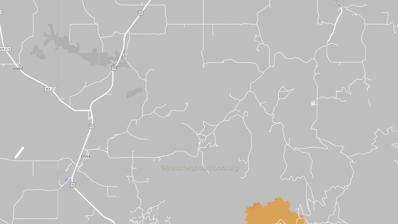 Bike Grade map of Viola, ID