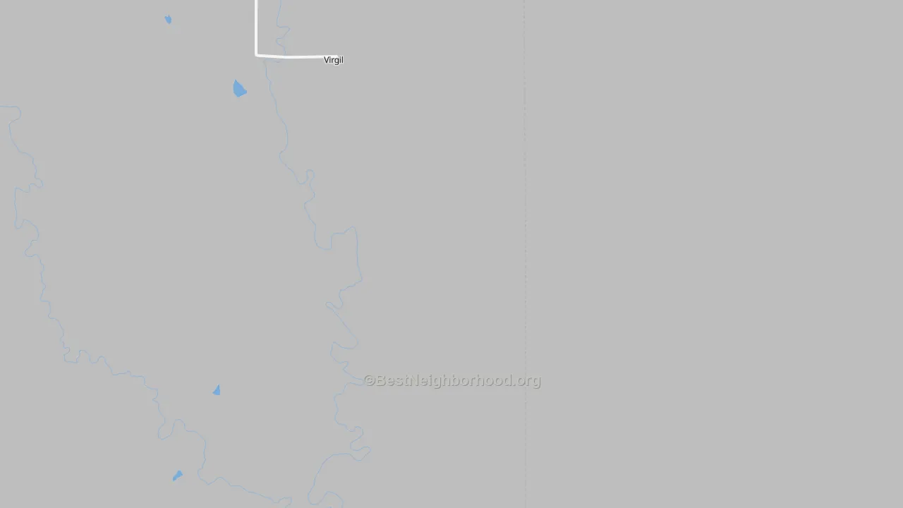 Bike Grade map of Virgil, KS