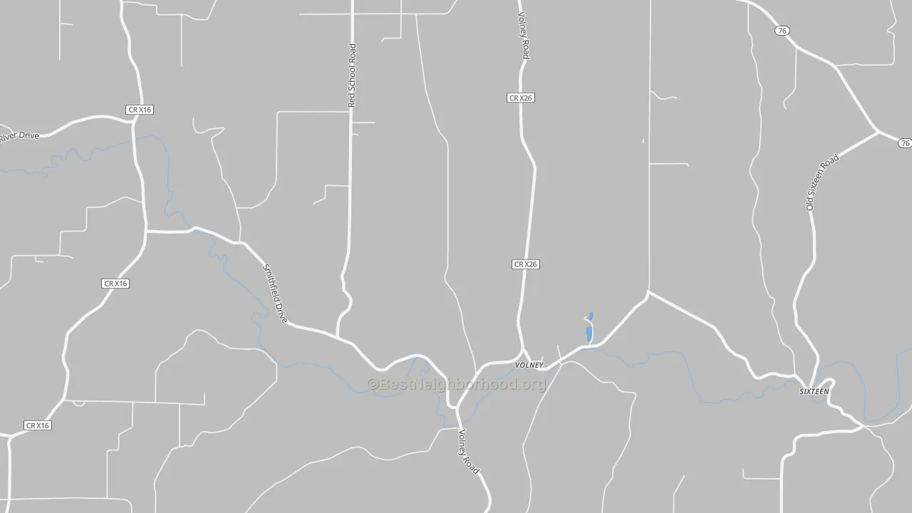 Bike Grade map of Volney, IA