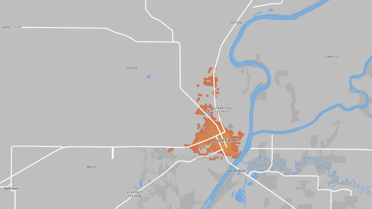 Bike Grade map of Wabash County, IL