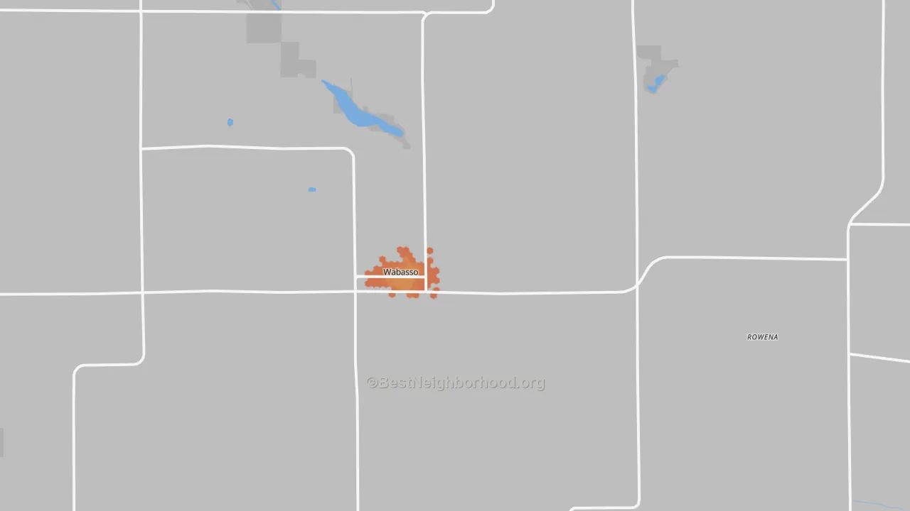 Bike Grade map of Wabasso, MN