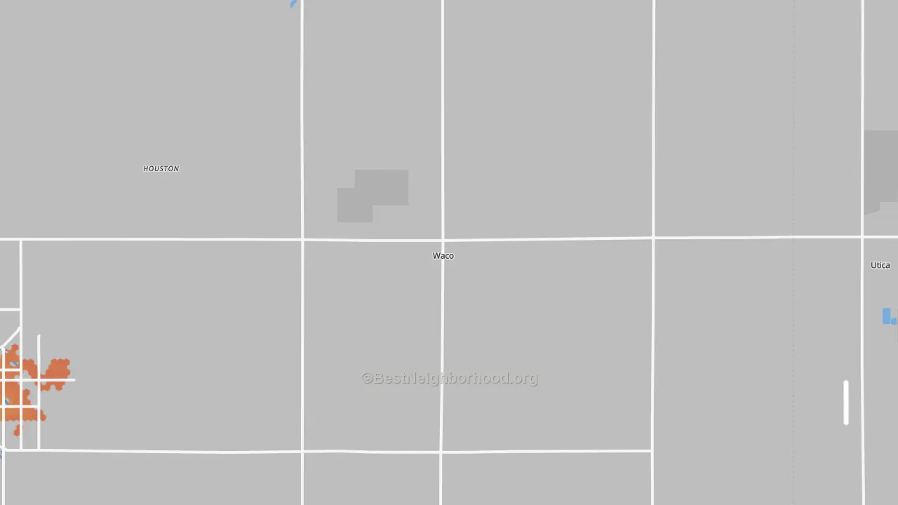 Bike Grade map of Waco, NE