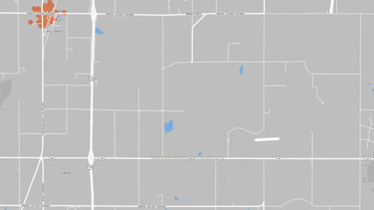 Bike Grade map of Wagstaff, KS