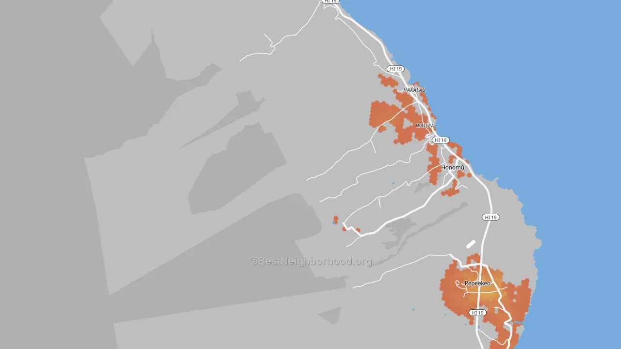 Bike Grade map of Wailea, HI