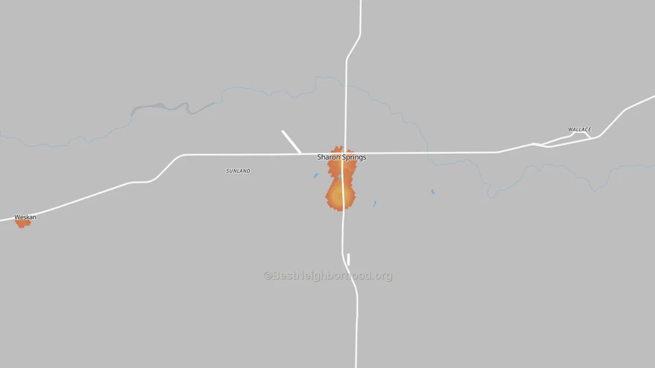 Bike Grade map of Wallace County, KS