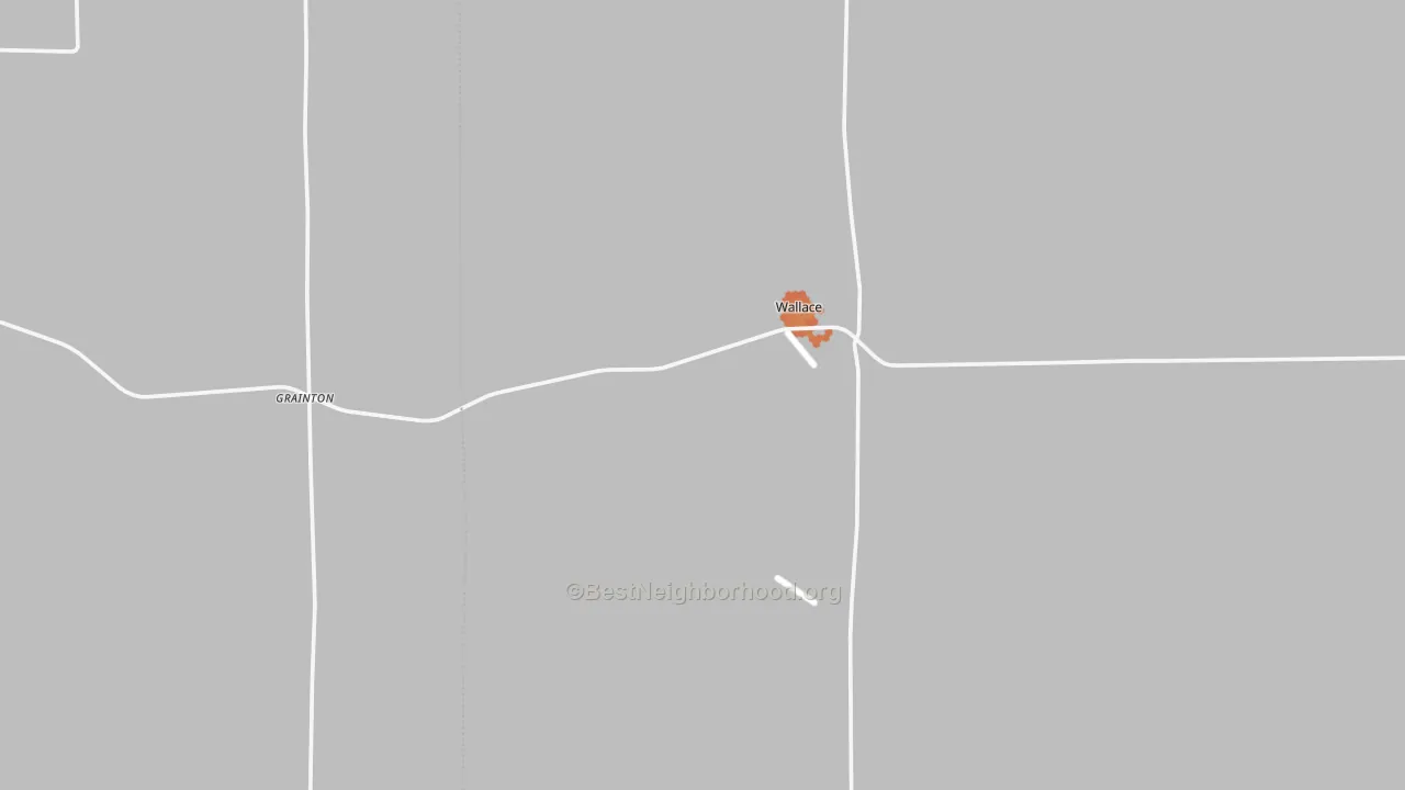 Bike Grade map of Wallace, NE