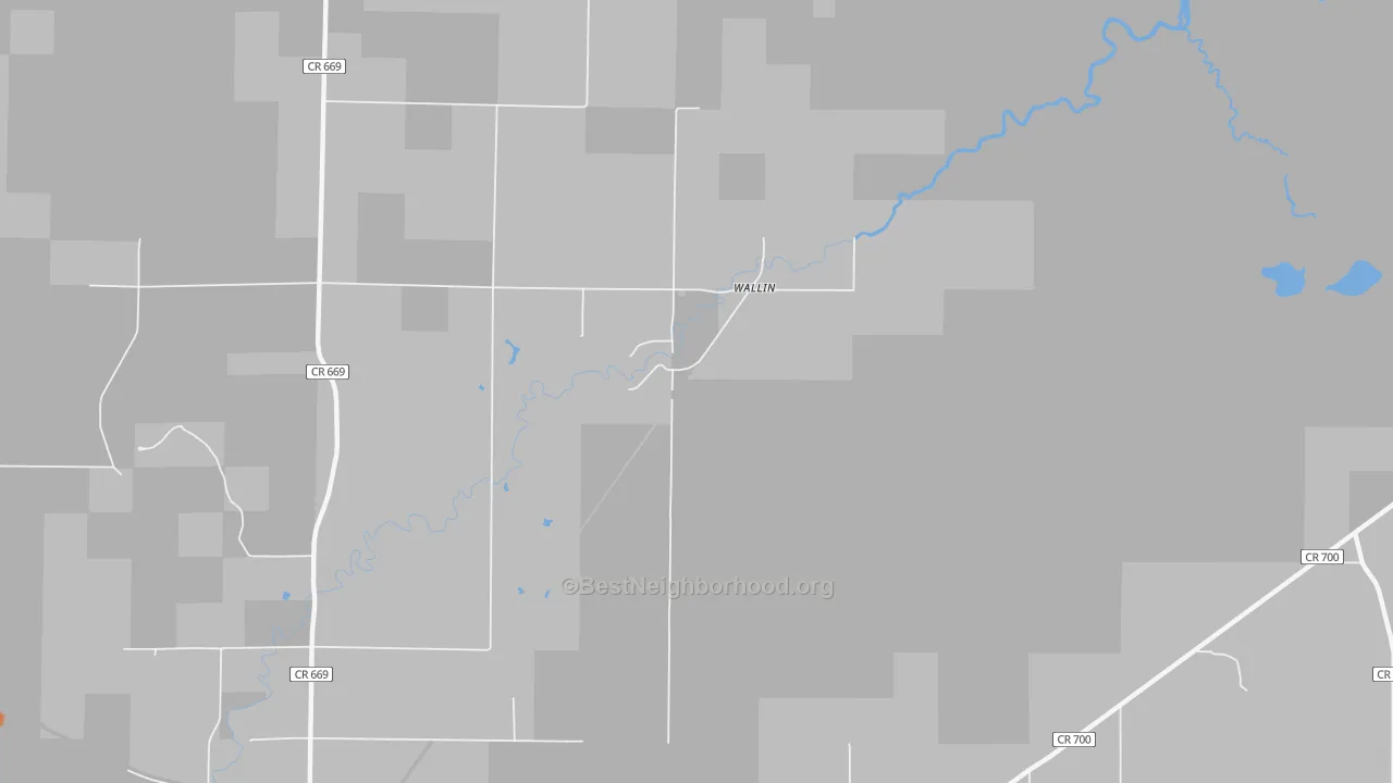 Bike Grade map of Wallin, MI