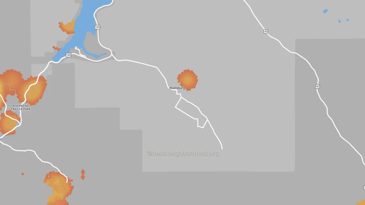 Bike Grade map of Wallsburg, UT