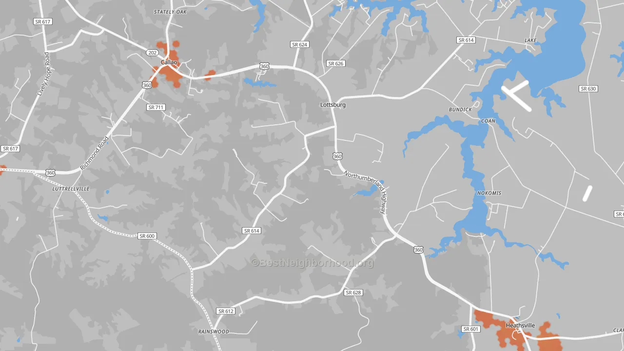 Bike Grade map of Walmsley, VA