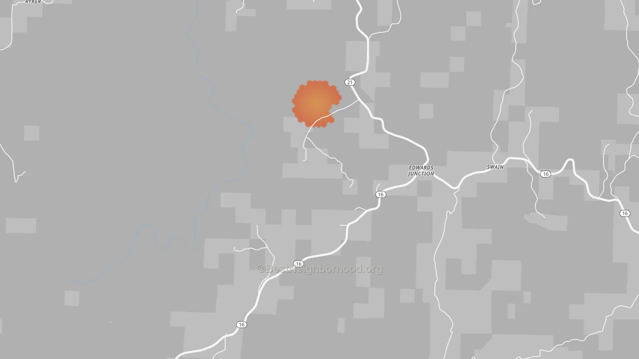Bike Grade map of Walnut, AR
