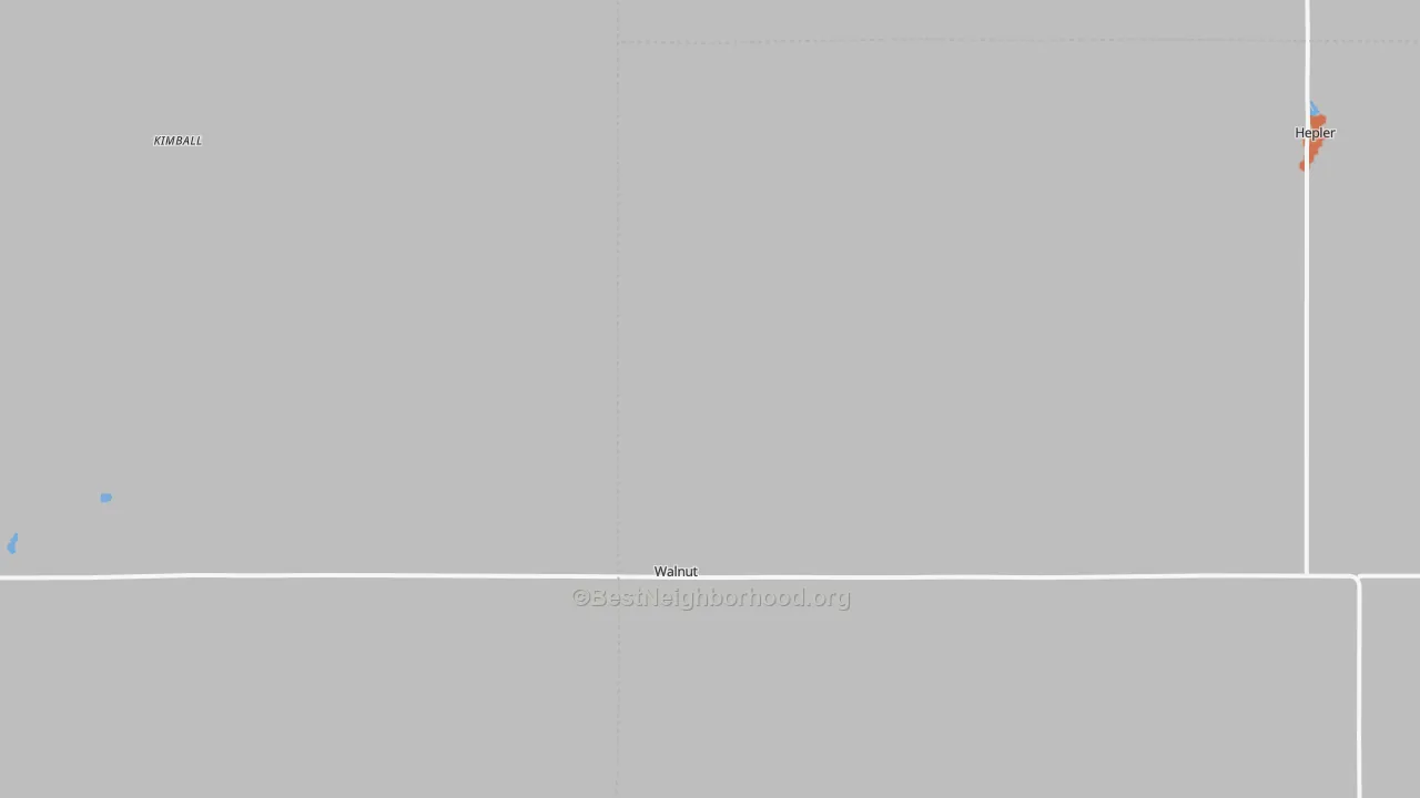 Bike Grade map of Walnut, KS