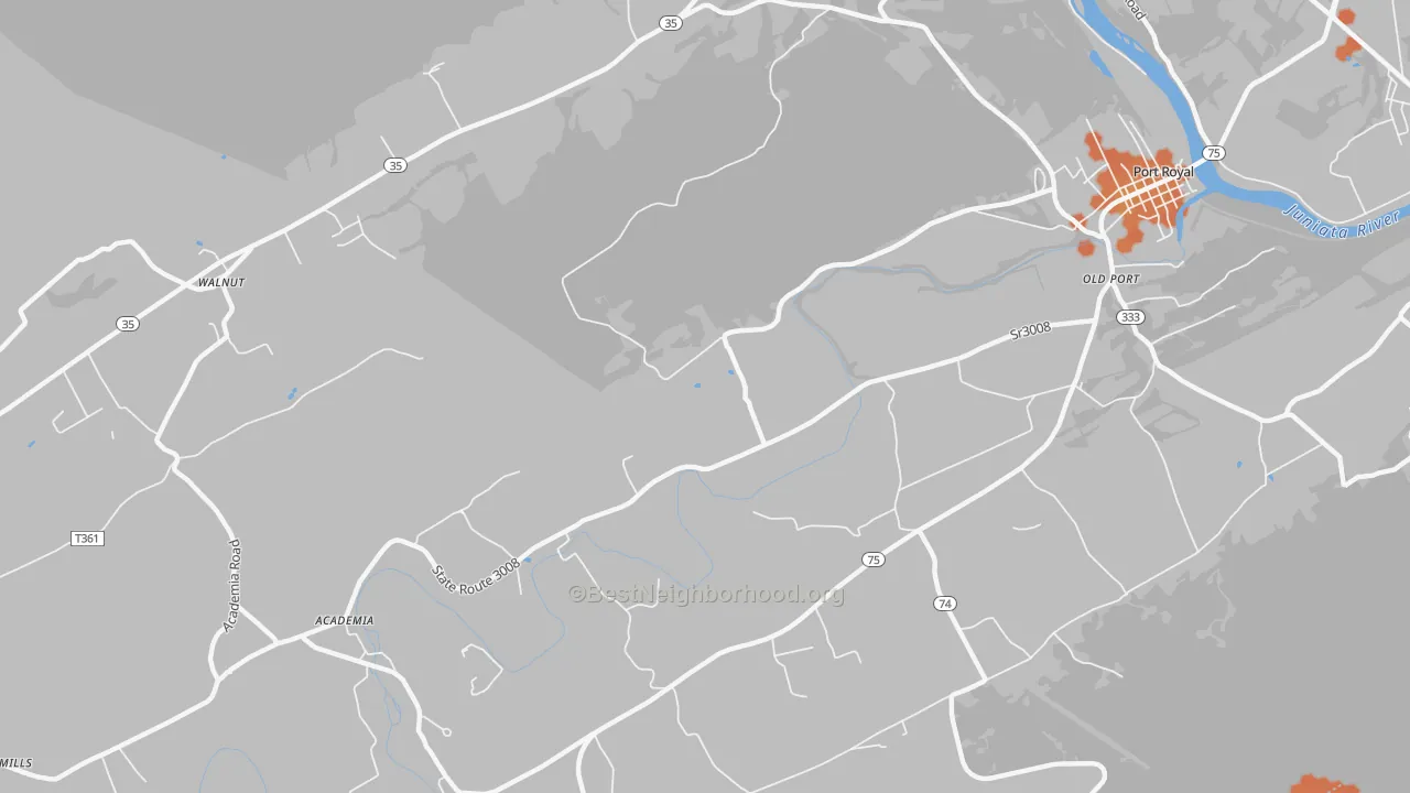 Bike Grade map of Walnut, PA