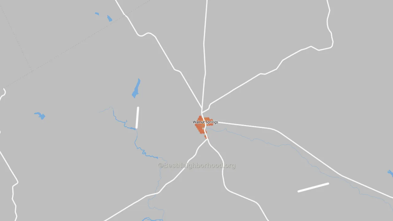 Bike Grade map of Walnut Springs, TX