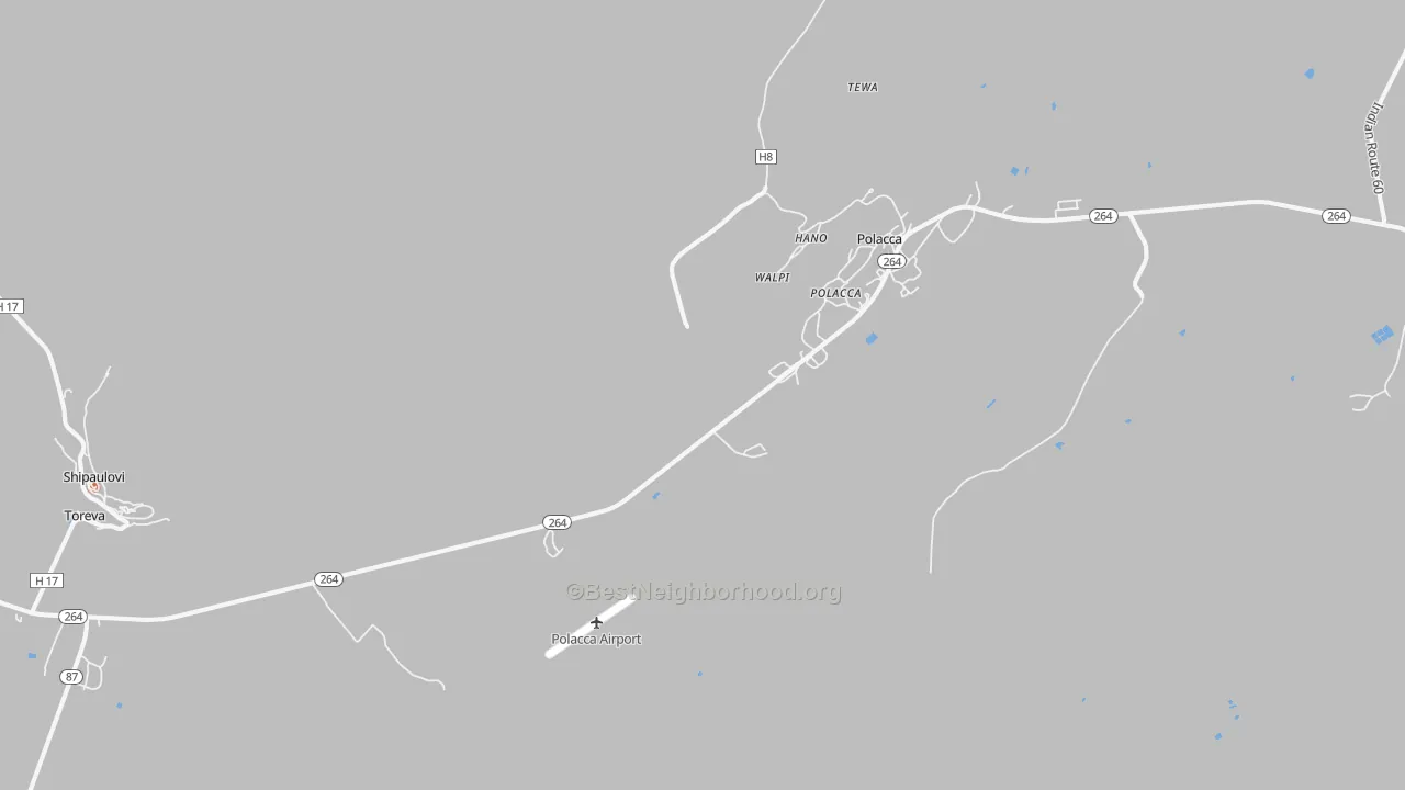 Bike Grade map of Walpi, AZ