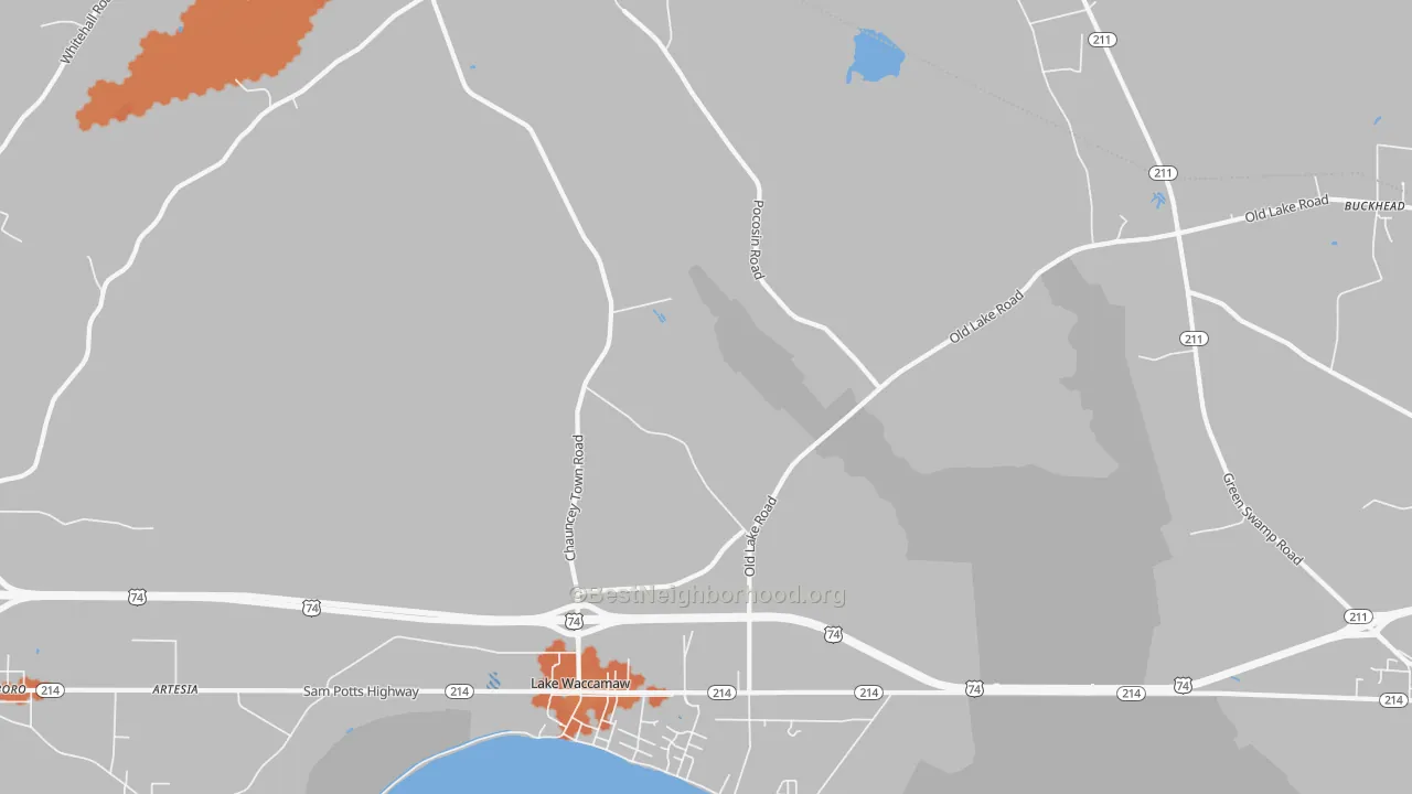 Bike Grade map of Wananish, NC