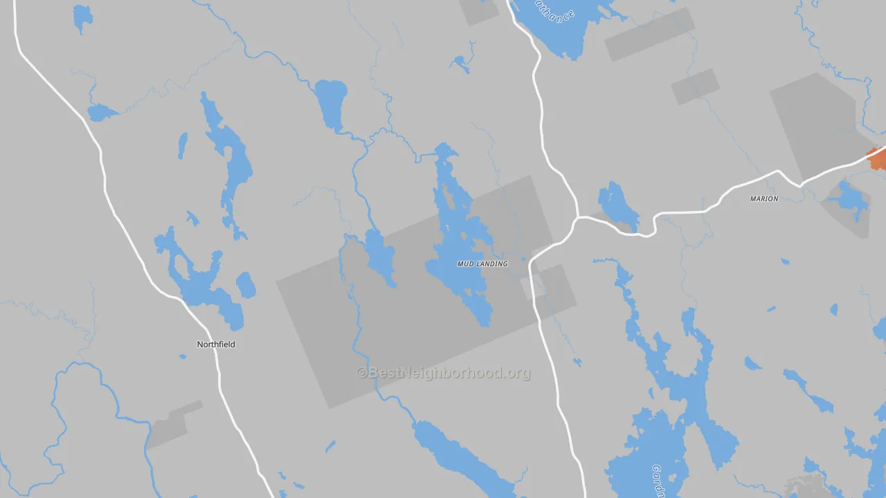 Bike Grade map of Washington County, ME