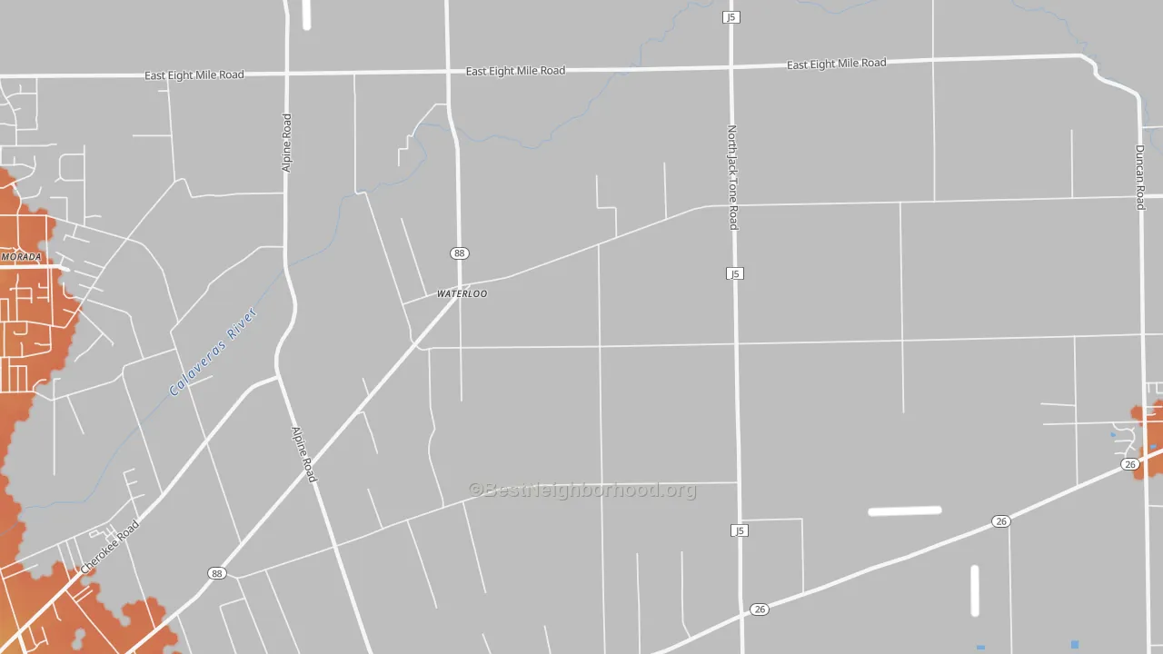 Bike Grade map of Waterloo, CA