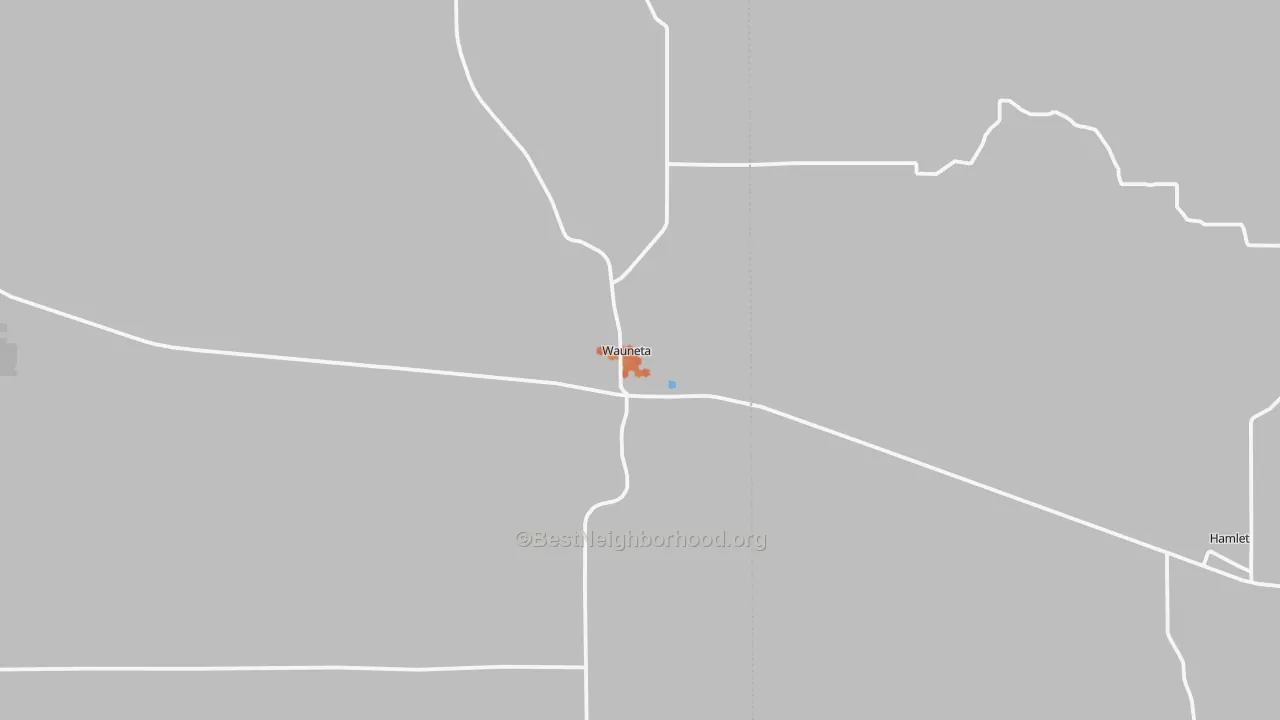 Bike Grade map of Wauneta, NE