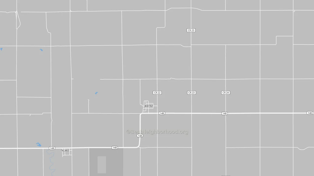 Bike Grade map of Wayne, KS
