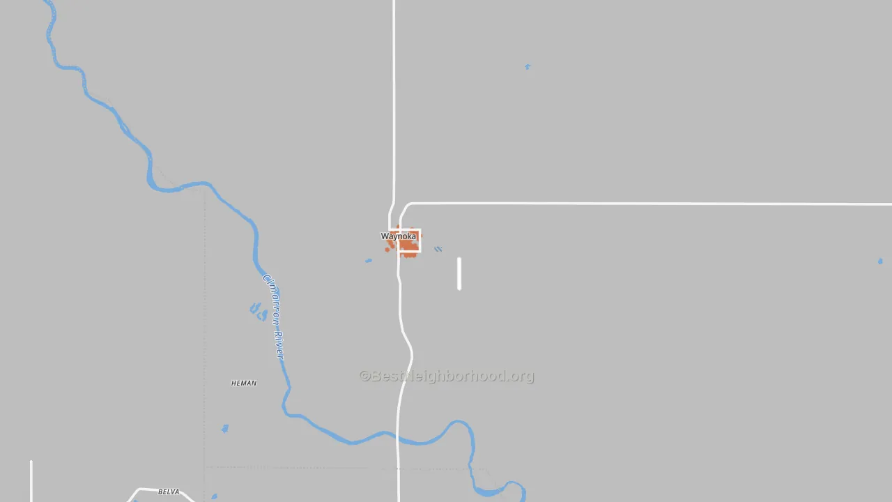 Bike Grade map of Waynoka, OK