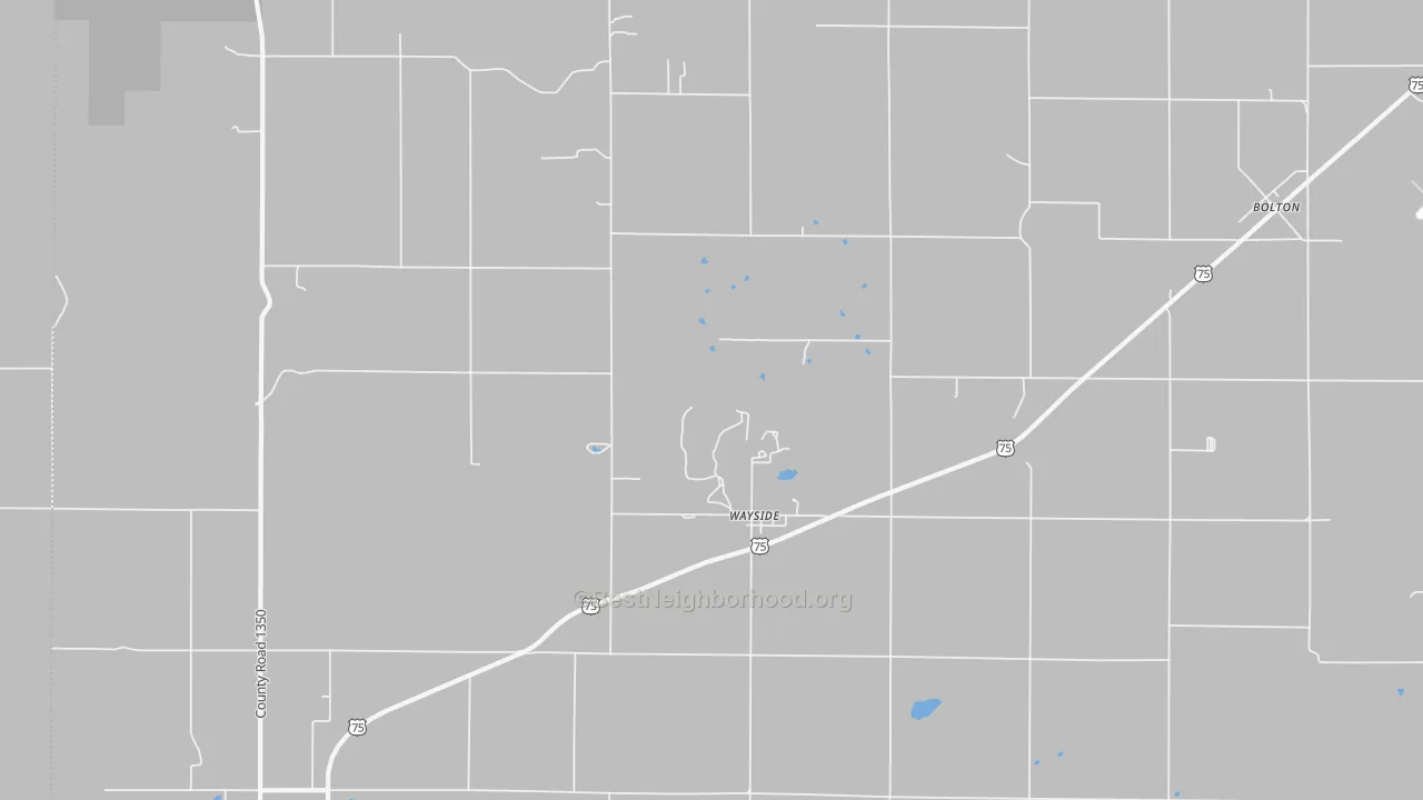 Bike Grade map of Wayside, KS