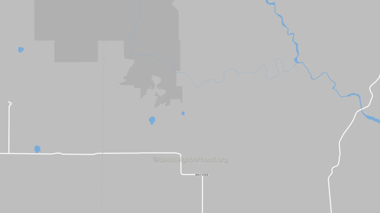 Bike Grade map of Wayside, TX