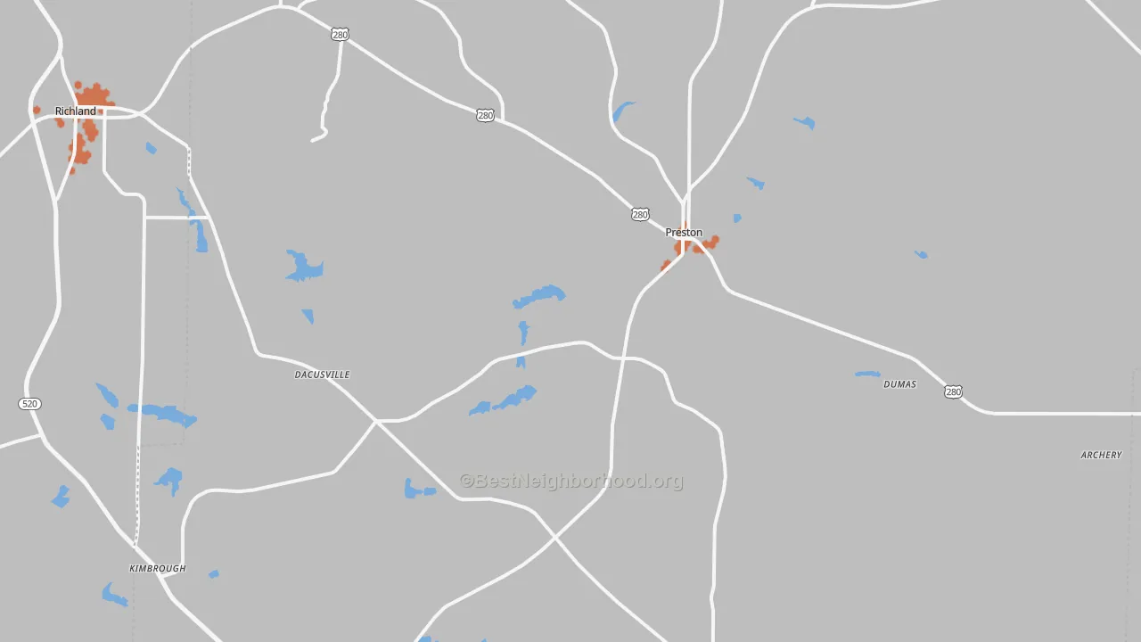 Bike Grade map of Webster, GA