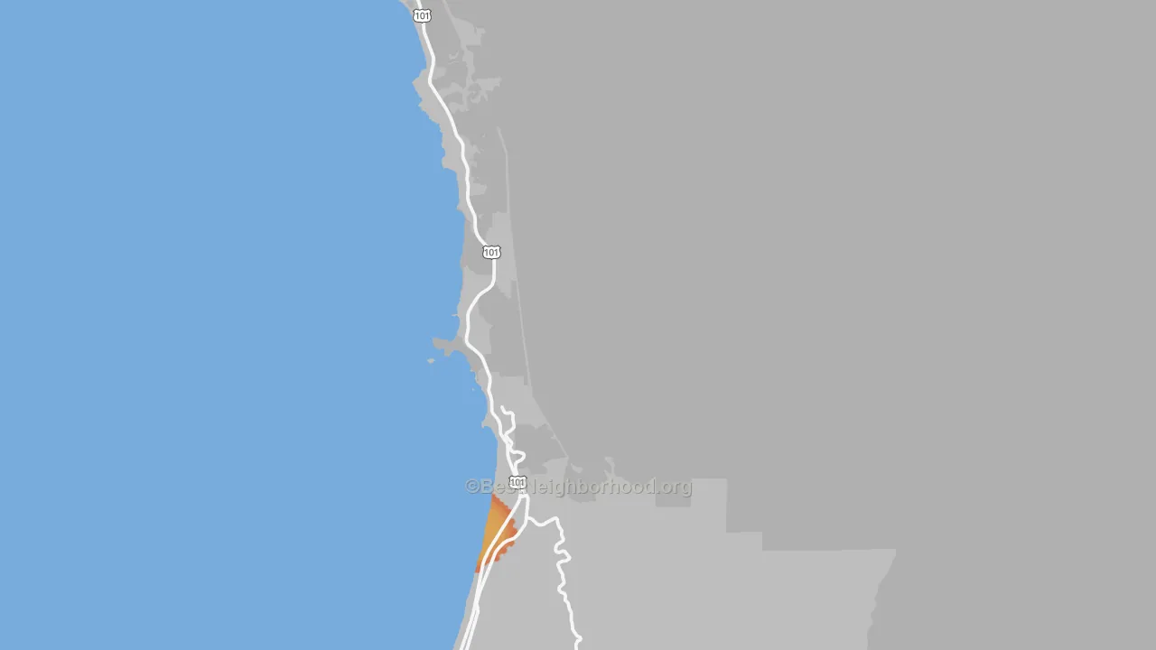 Bike Grade map of Wedderburn, OR