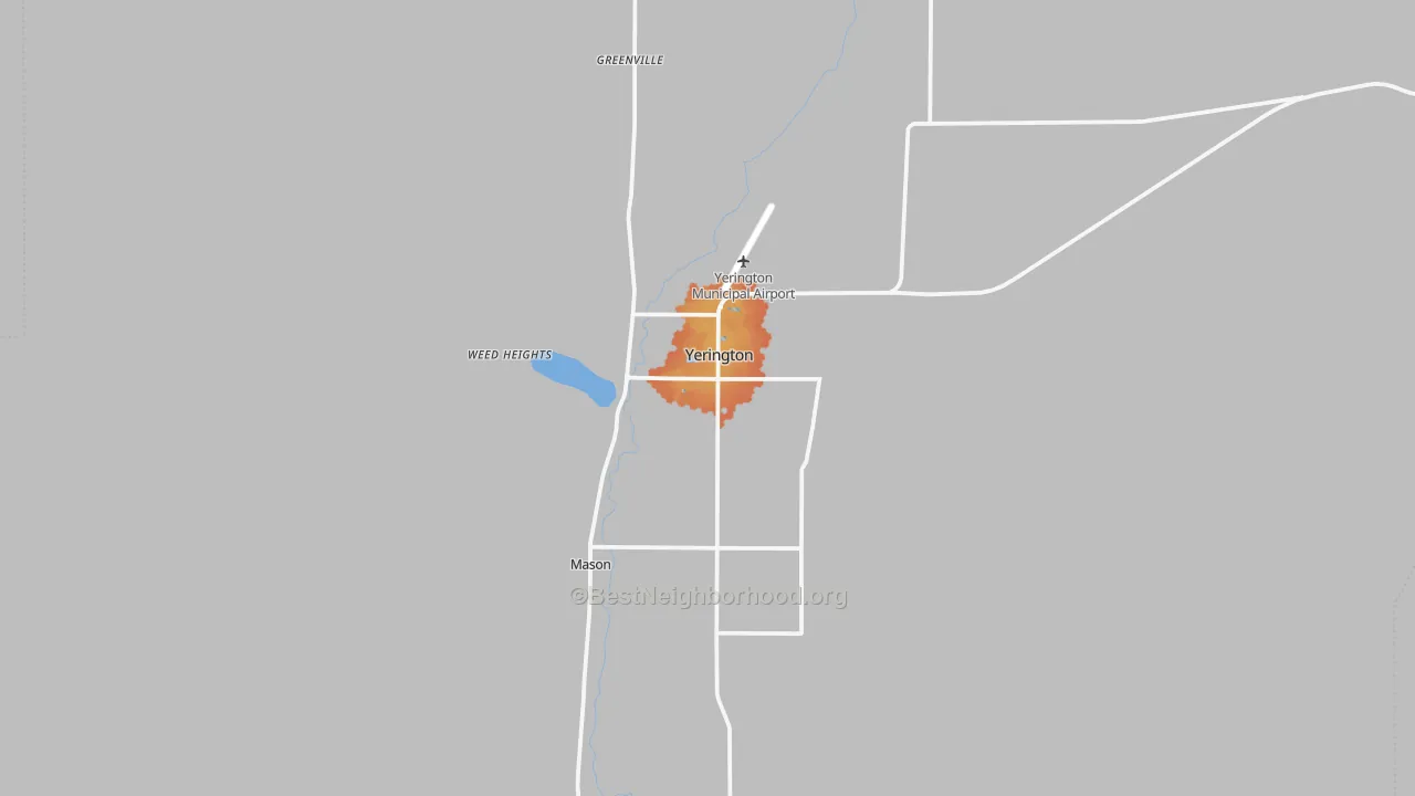 Bike Grade map of Weed Heights, NV