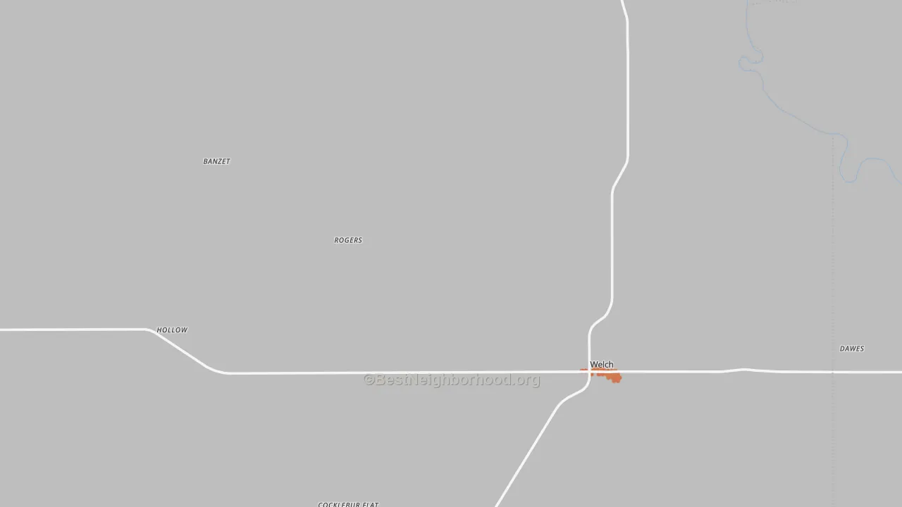 Bike Grade map of Welch, OK