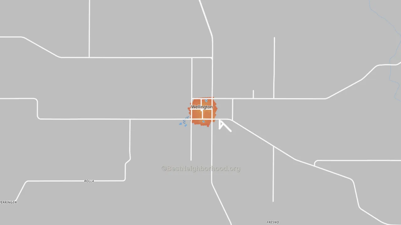 Bike Grade map of Wellington, TX
