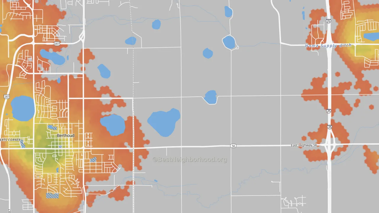 Bike Grade map of Welty, CO
