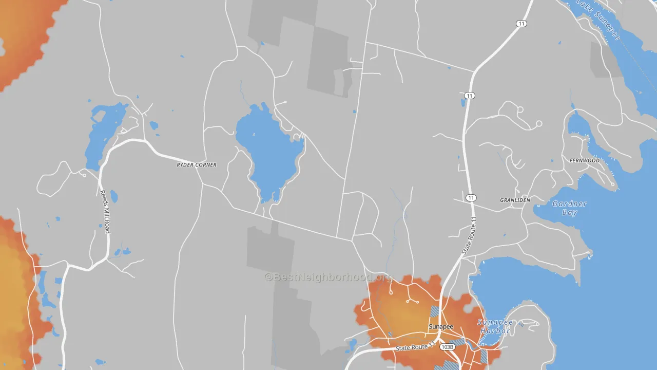 Bike Grade map of Wendell, NH