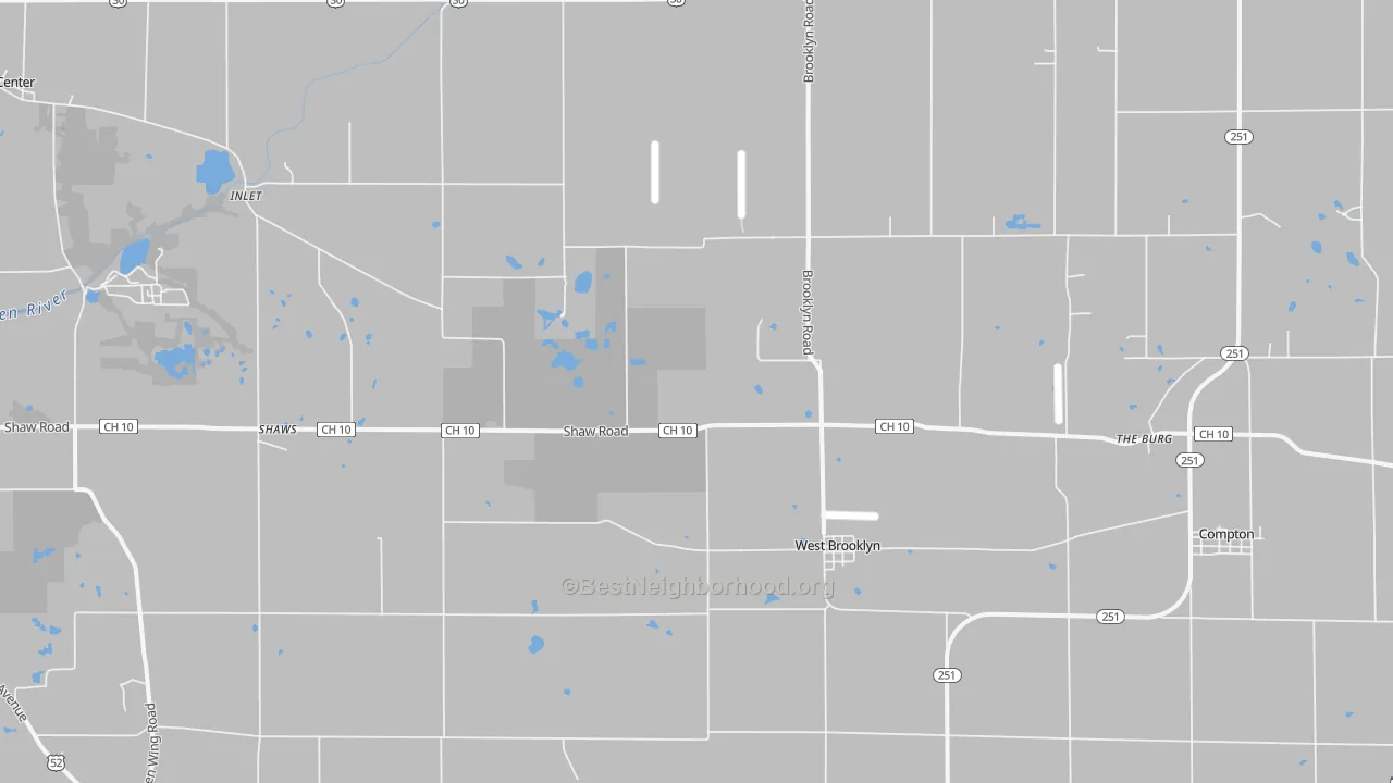 Bike Grade map of West Brooklyn, IL