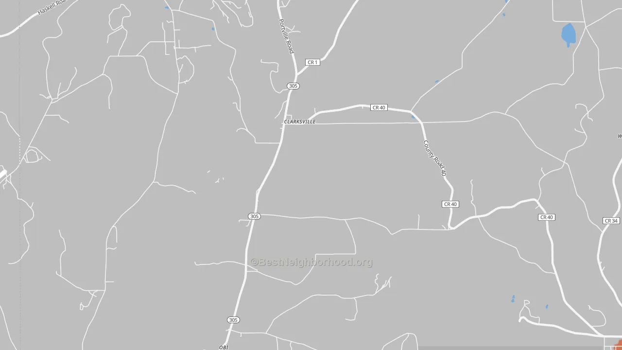 Bike Grade map of West Clarksville, NY
