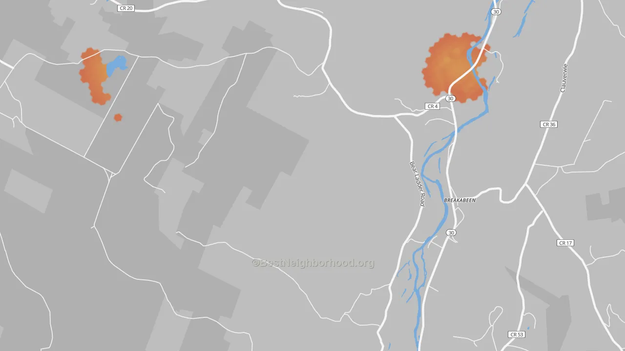 Bike Grade map of West Fulton, NY