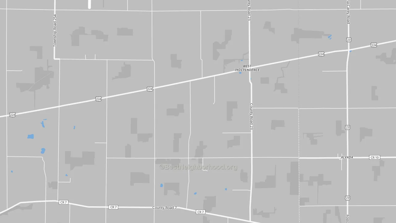 Bike Grade map of West Independence, OH