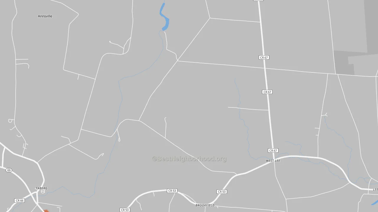 Bike Grade map of West Lee, NY